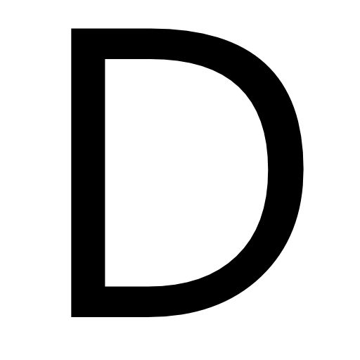 letter D PNG    图片编号:34068
