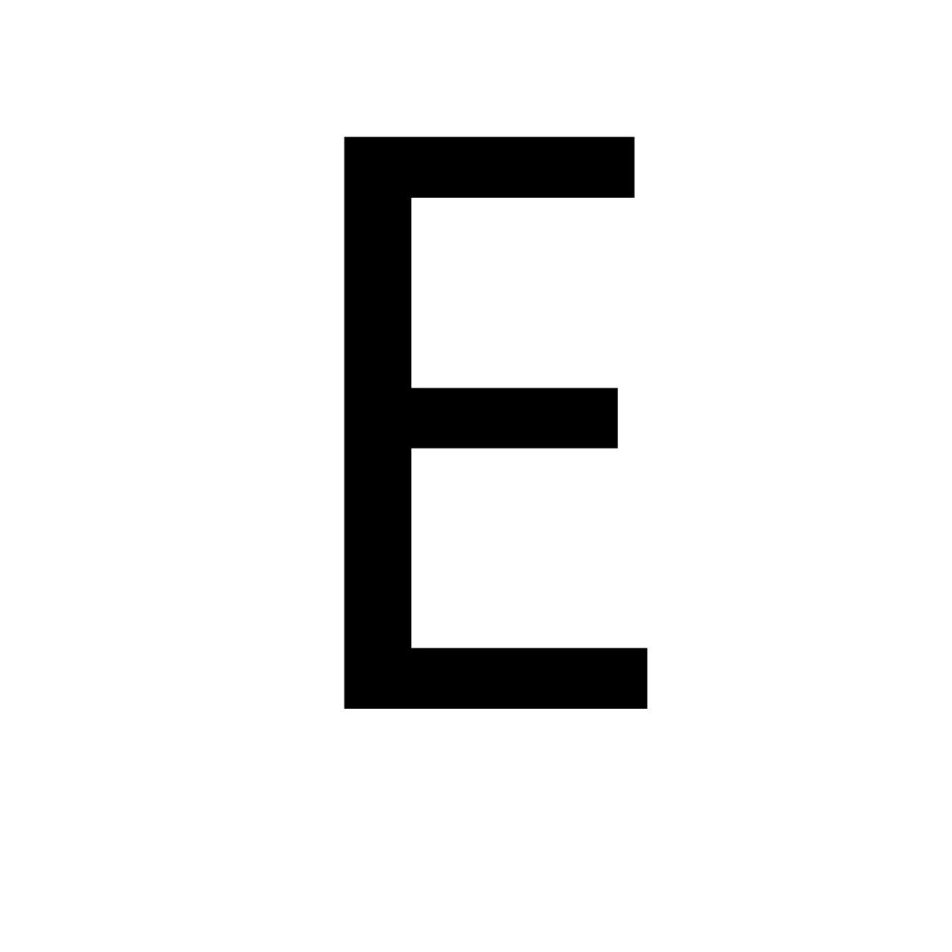 Letter E PNG    图片编号:64362