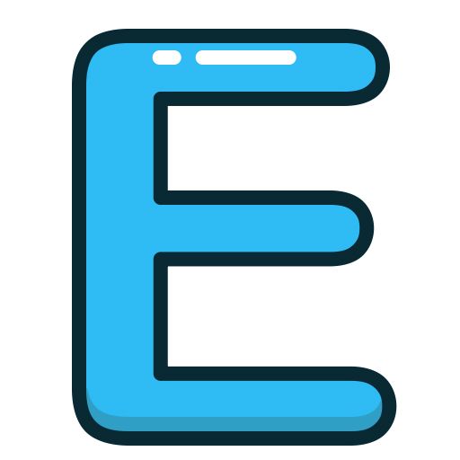 Letter E PNG    图片编号:64375