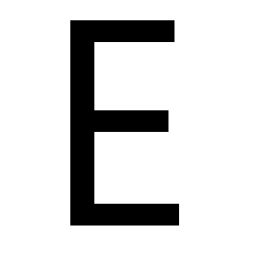 Letter E PNG    图片编号:64409