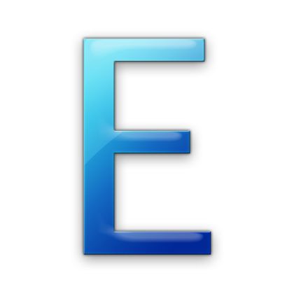 Letter E PNG    图片编号:64412