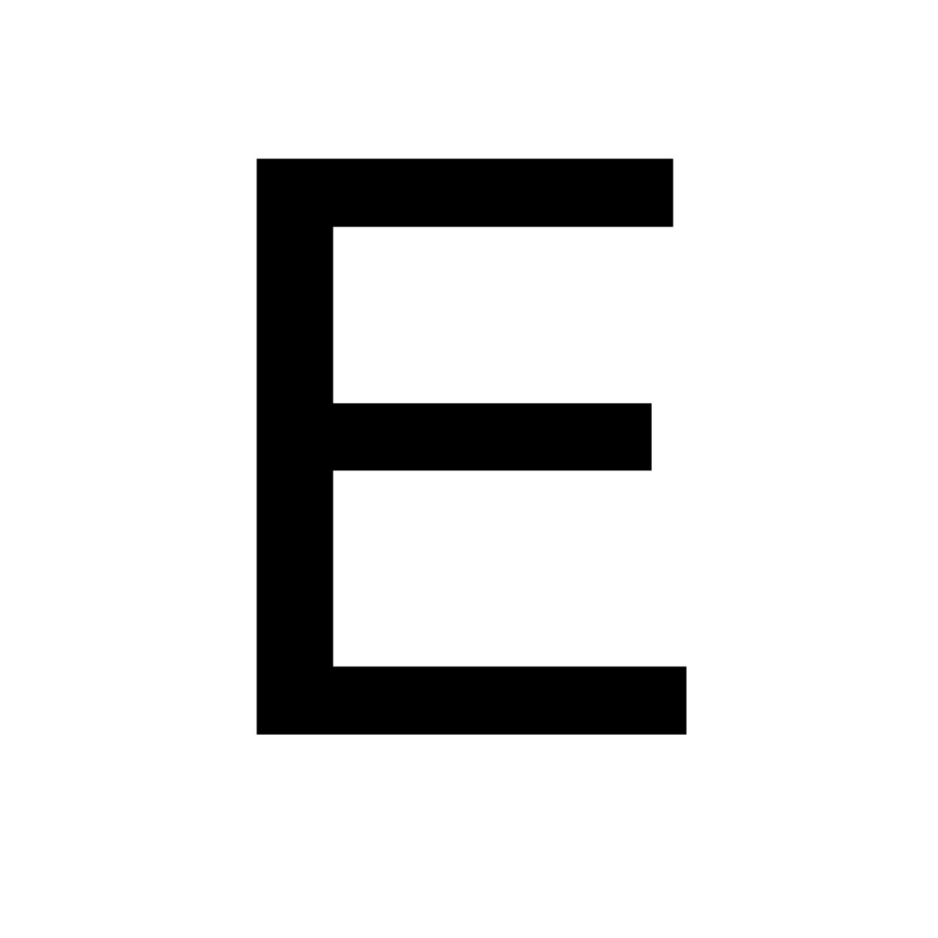Letter E PNG    图片编号:64349