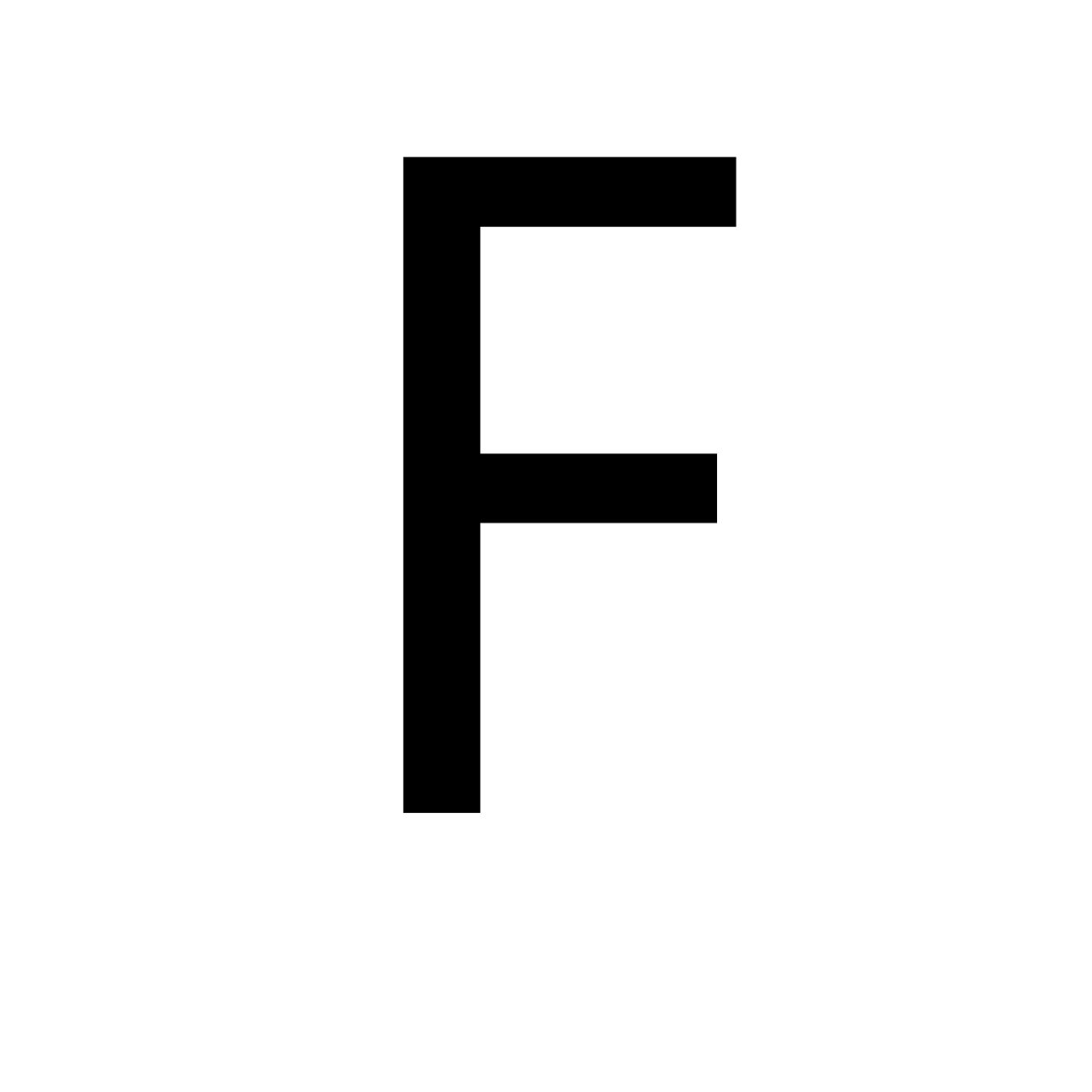 letter F PNG    图片编号:64427