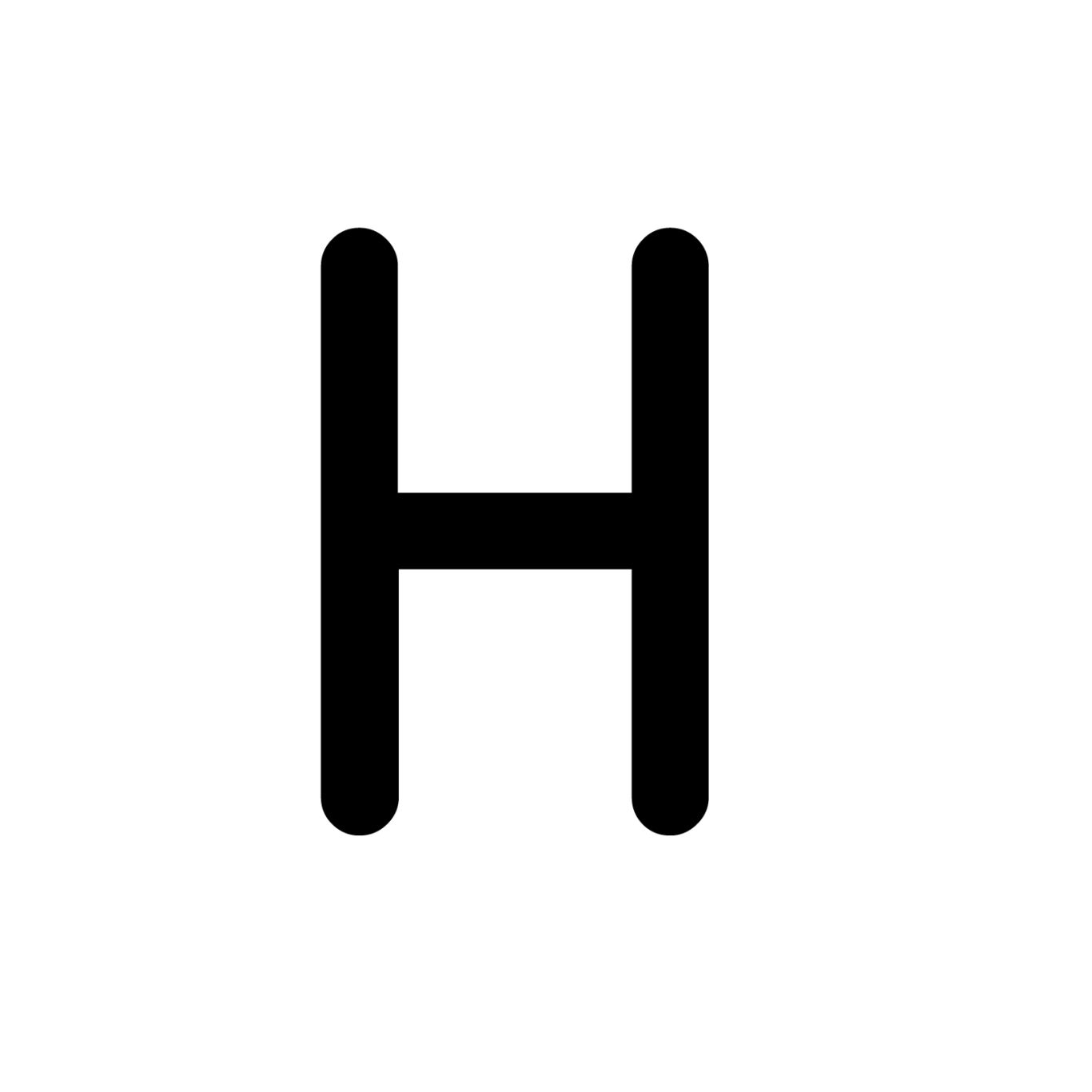 Letter H PNG    图片编号:65637