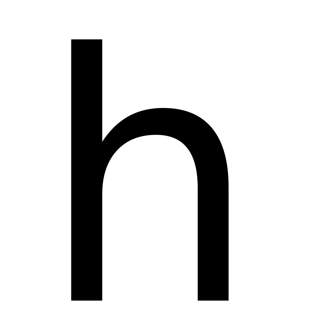 Letter H PNG    图片编号:65622