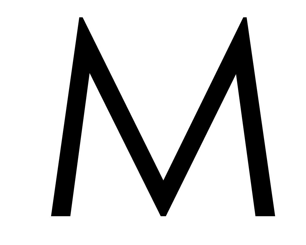 Letter M PNG    图片编号:81990