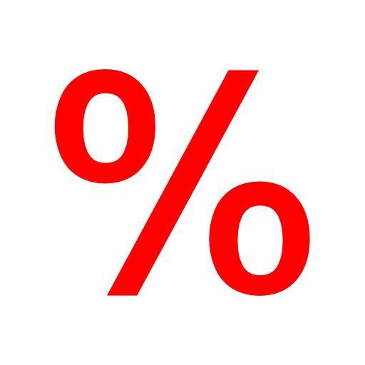 red icon percent PNG    图片编号:40460