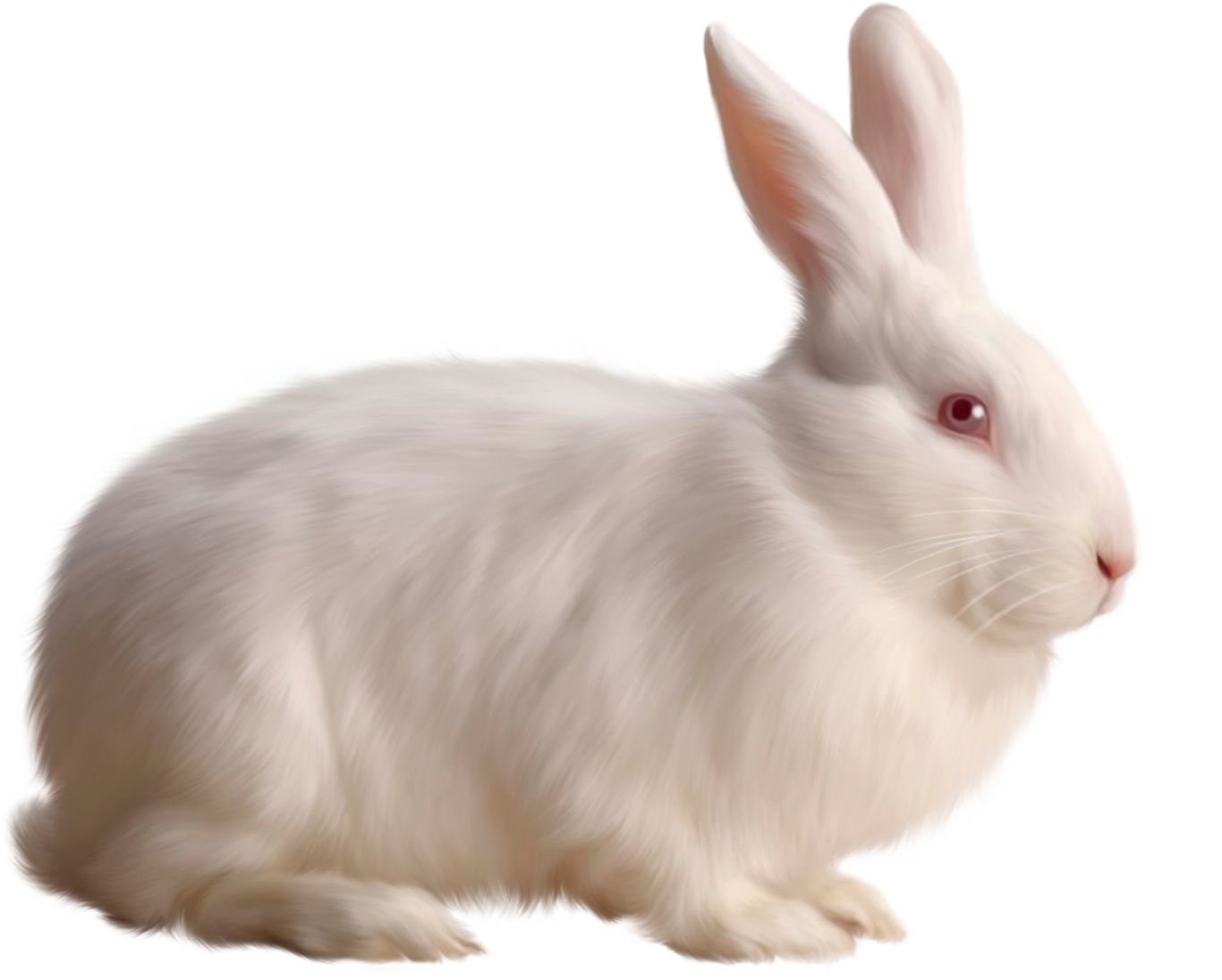 White rabbit PNG image    图片编号:3802