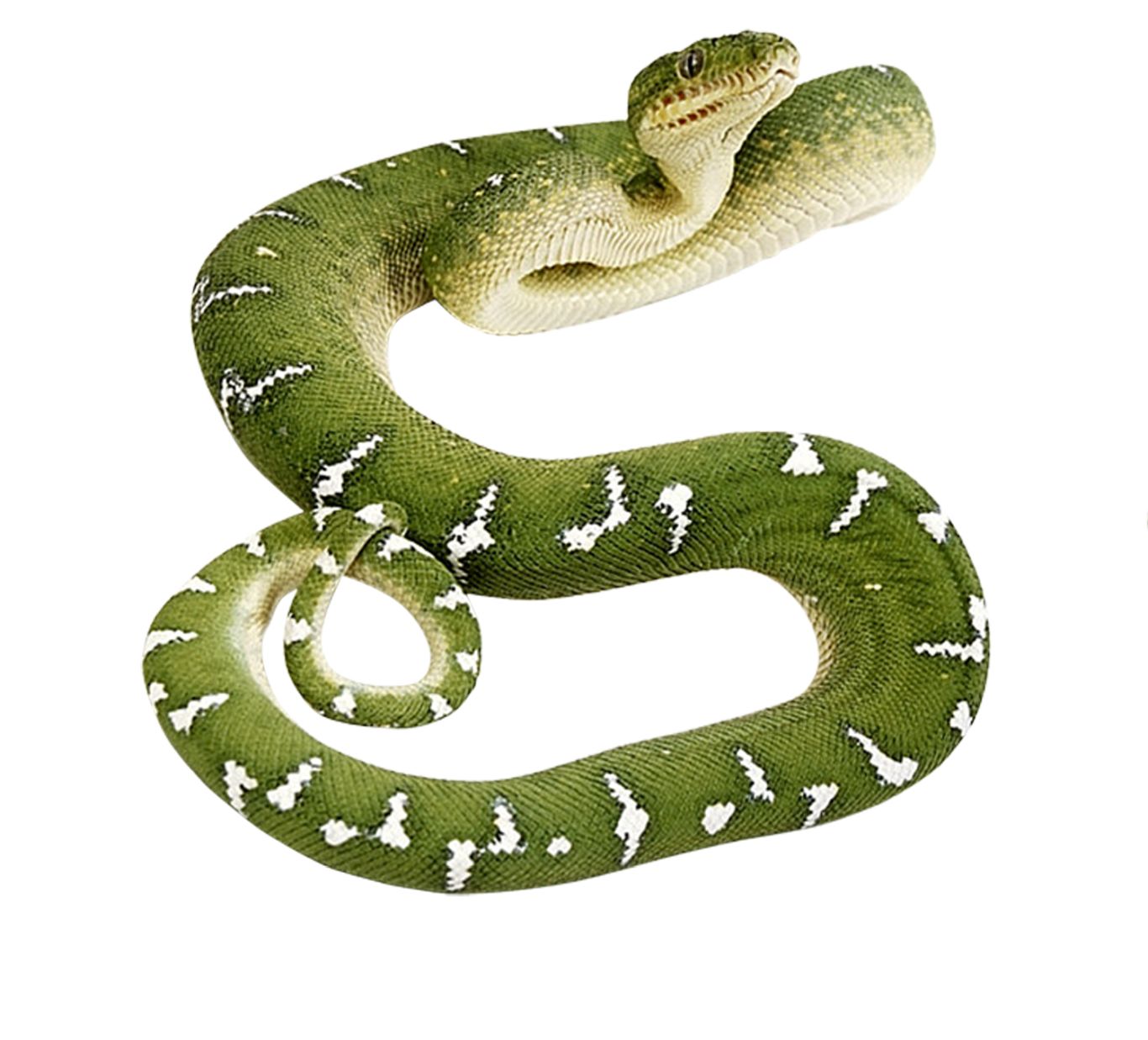 Green snake PNG image    图片编号:4048