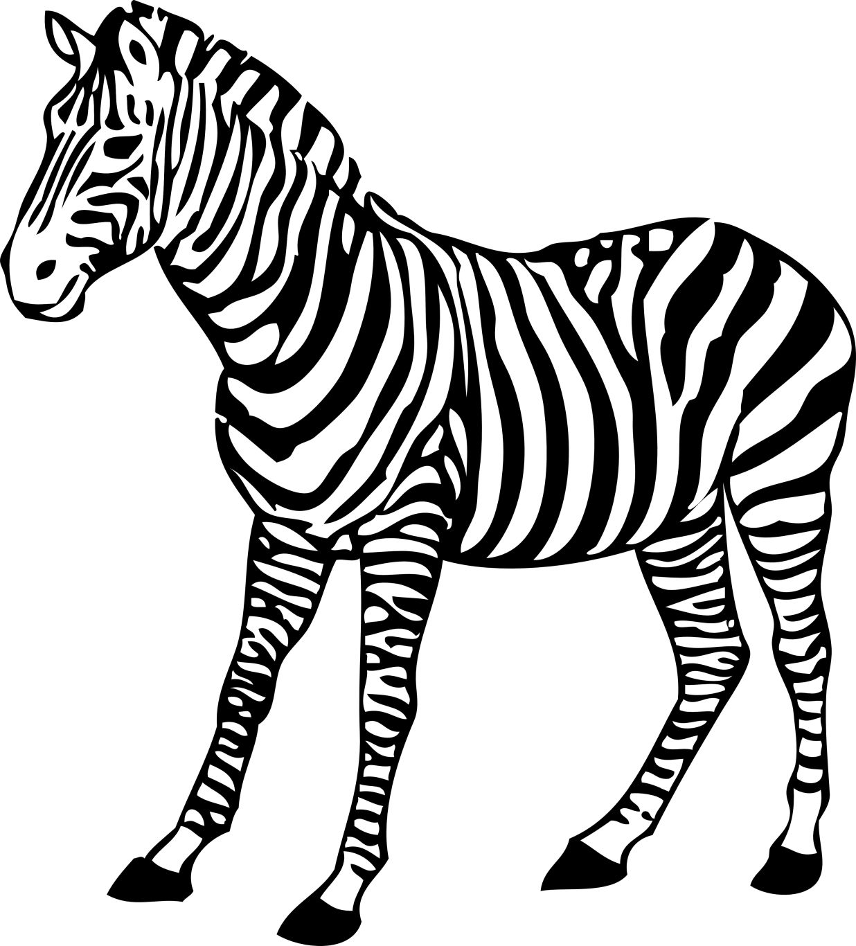 Zebra PNG image    图片编号:8975
