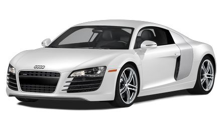 white audi R8 PNG image    图片编号:1770