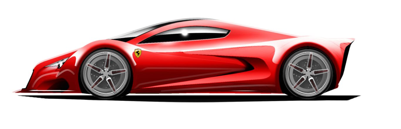 Ferrari car PNG image    图片编号:10641