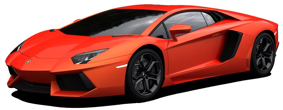 Red Lamborghini car PNG image    图片编号:10684