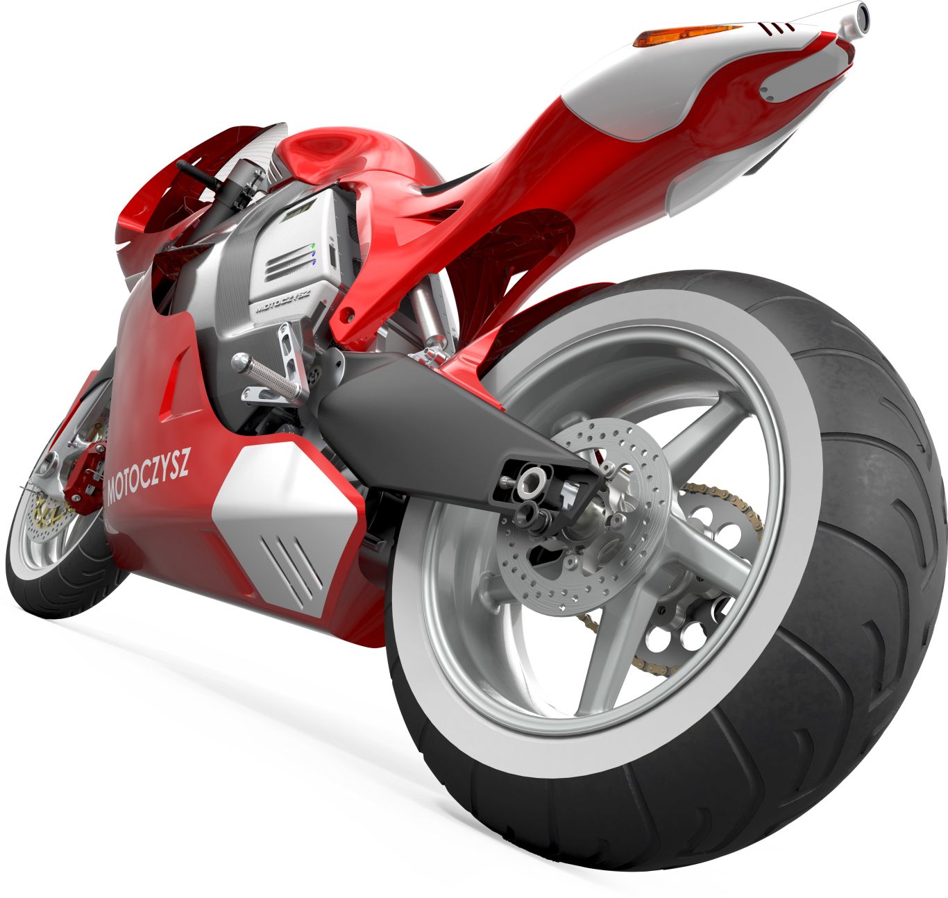Red sport moto PNG image, red motorcycle PNG    图片编号:3153