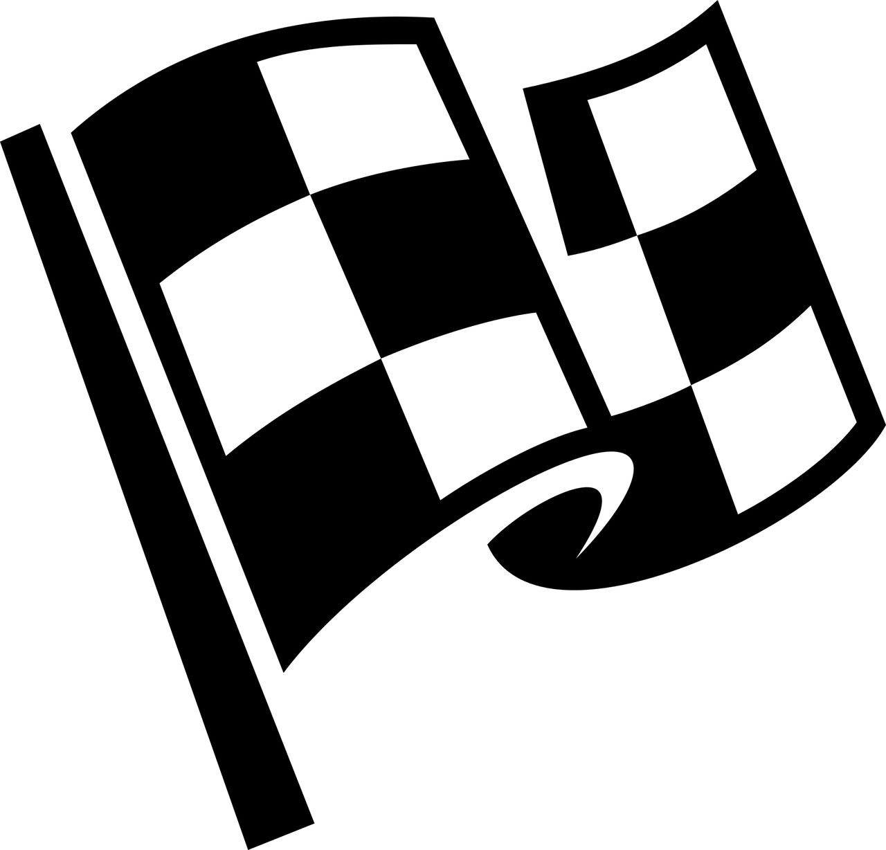 Racing flag chequered flag PNG    图片编号:104724
