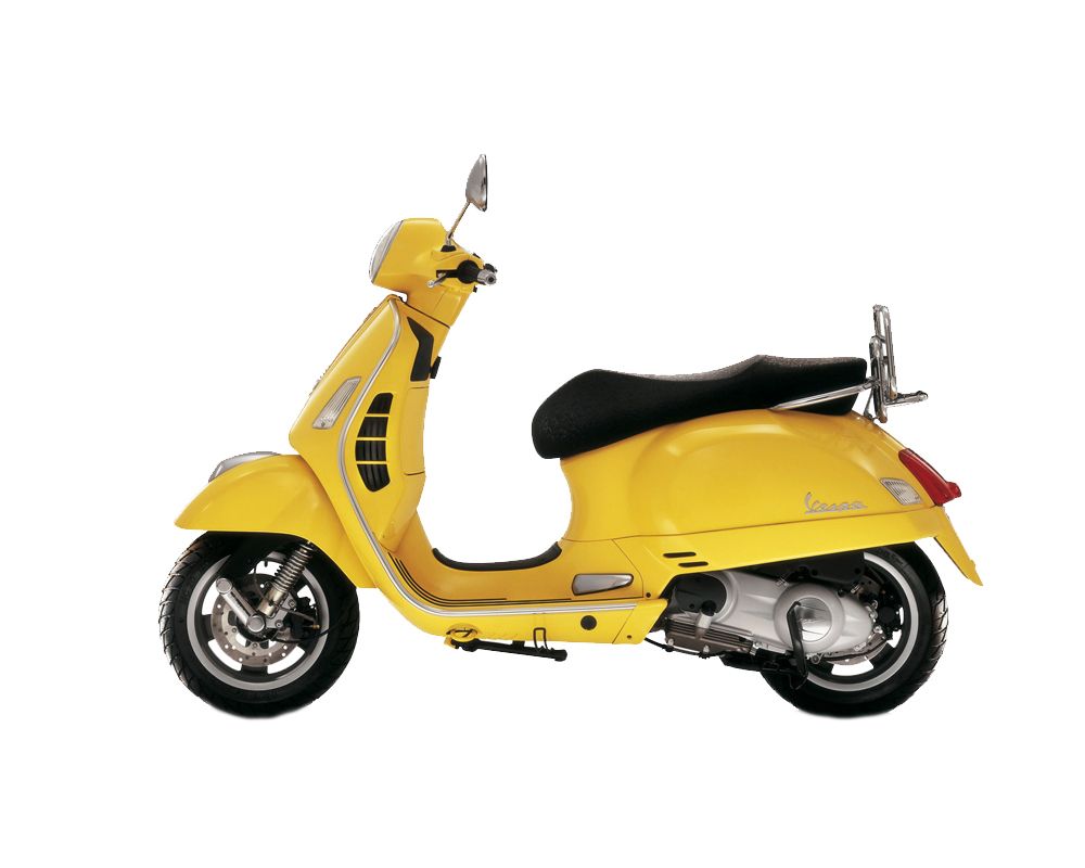 Yellow scooter PNG image    图片编号:11342