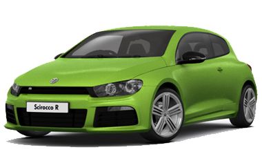 Green Volkswagen Scirocco PNG car image    图片编号:1801