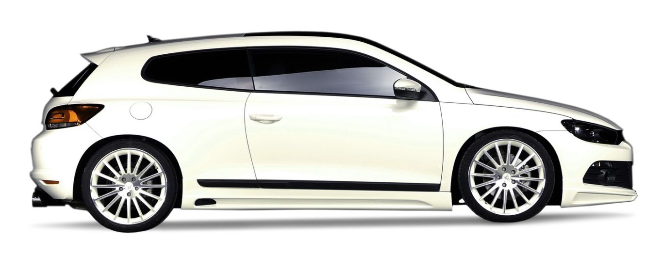 white Volkswagen Scirocco PNG car image    图片编号:1817