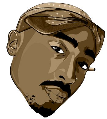 2Pac, Tupac Shakur PNG    图片编号:32150