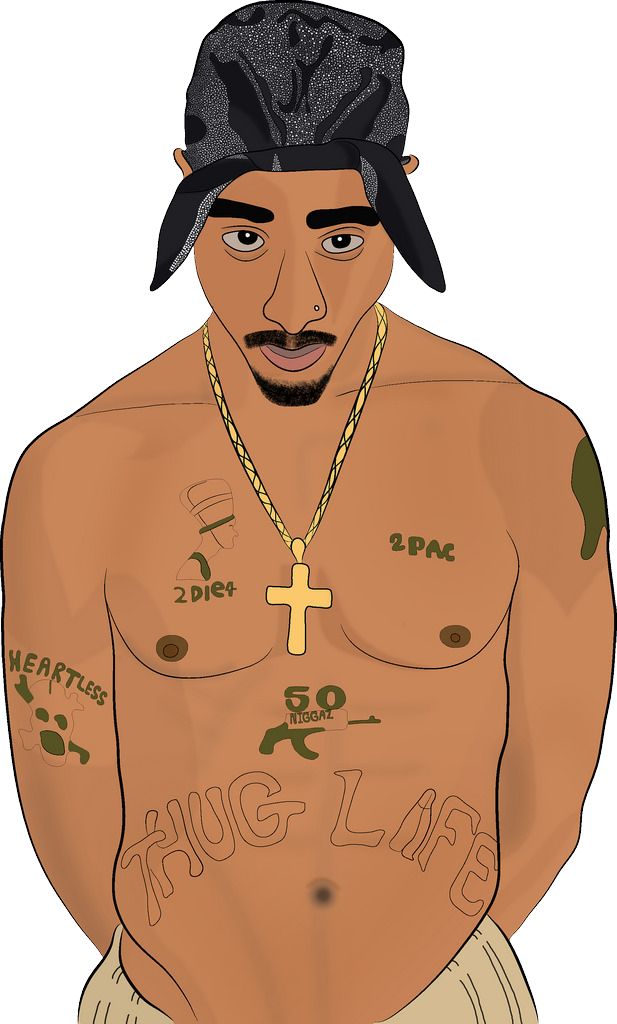2Pac, Tupac Shakur PNG    图片编号:32138