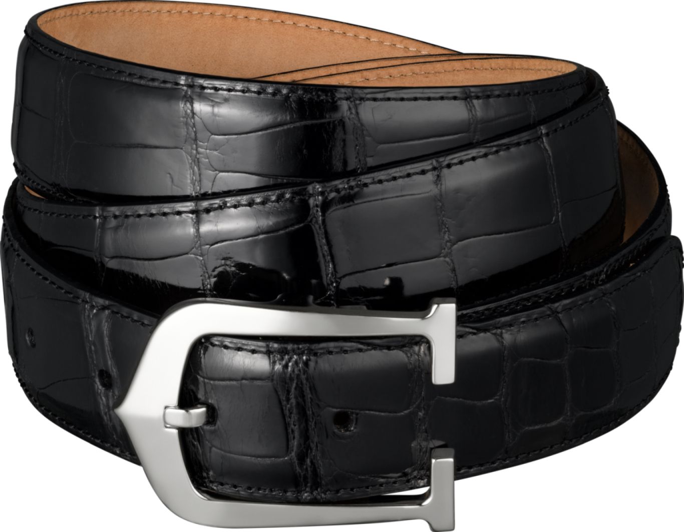 black leather belt PNG image    图片编号:9601