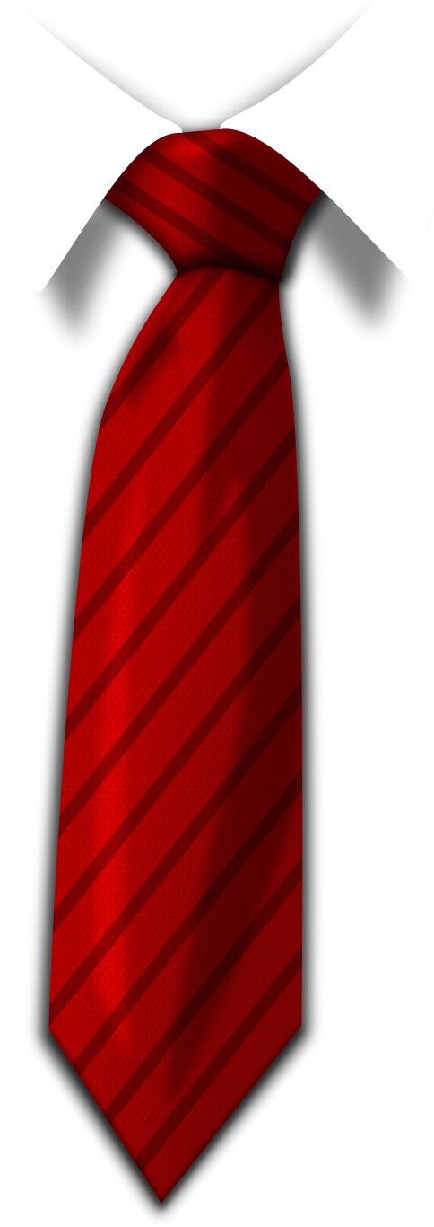 Red tie PNG image    图片编号:8179