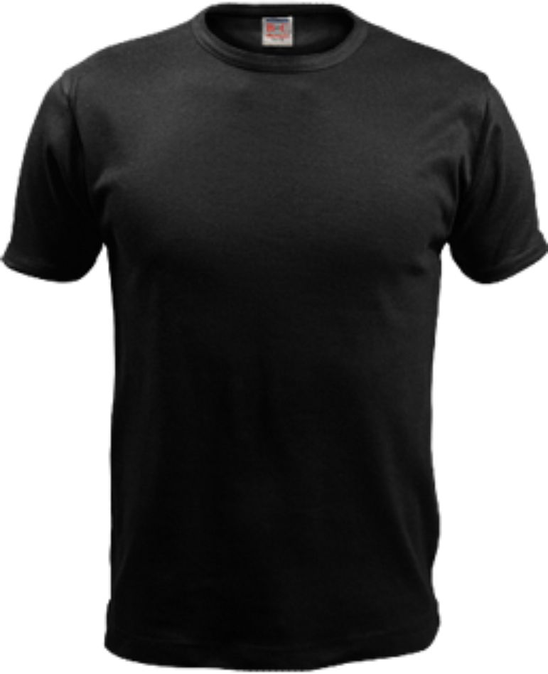 Black T-shirt PNG image    图片编号:5427