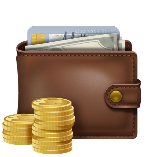 Wallet with money PNG image    图片编号:7523