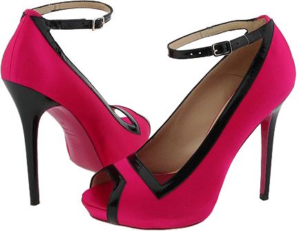 Pink women shoes PNG image    图片编号:7445