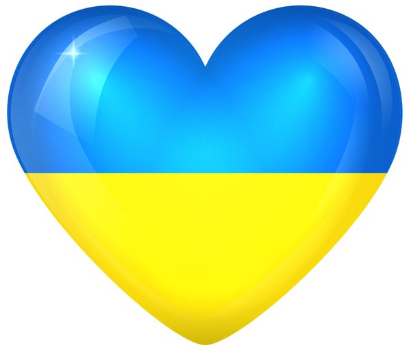 Ukraine heart PNG    图片编号:105080