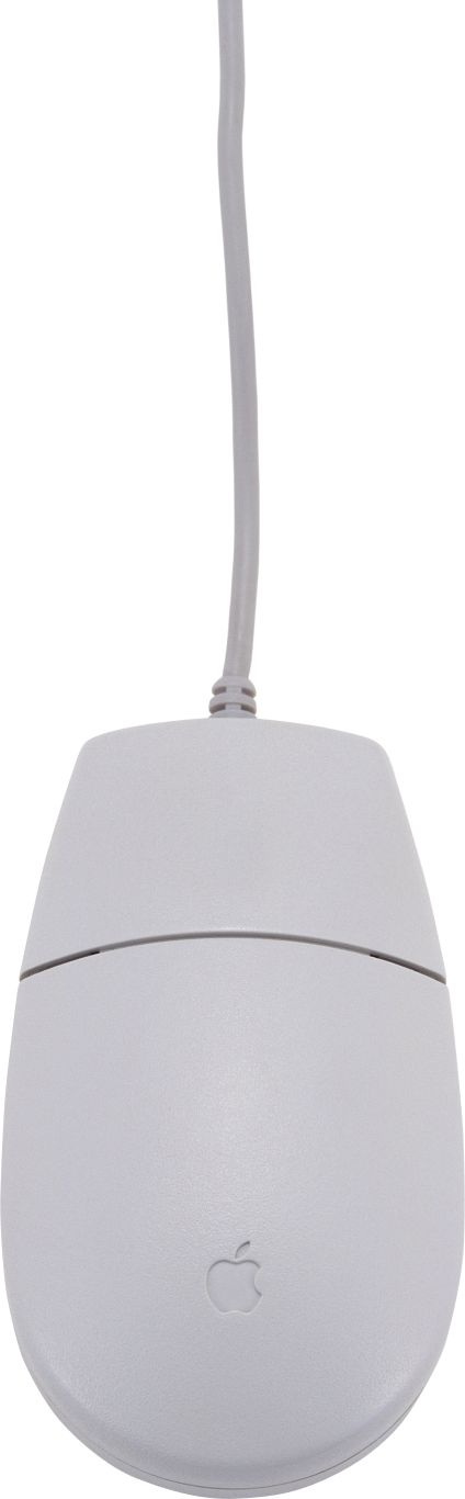 White computer mouse PNG image    图片编号:7671