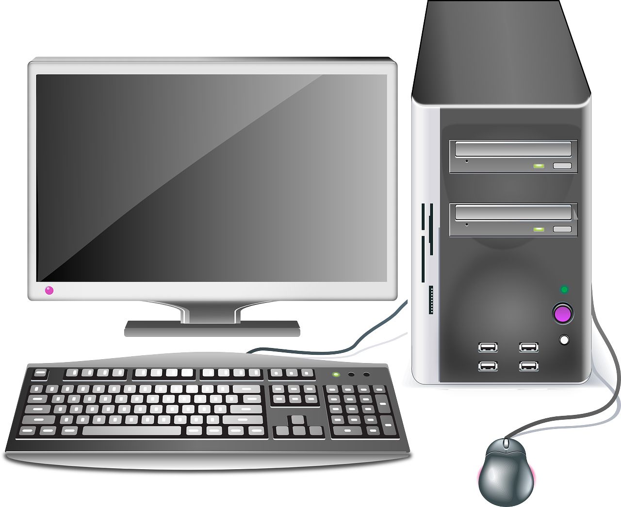 Computer desktop PC PNG    图片编号:102103