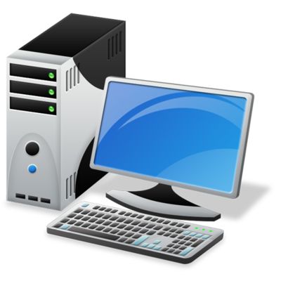 Computer desktop PC PNG image    图片编号:7720