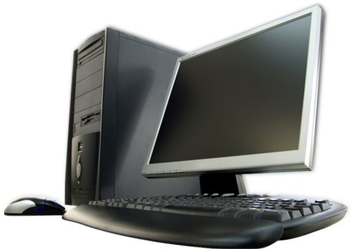 Computer desktop PC PNG image    图片编号:7721