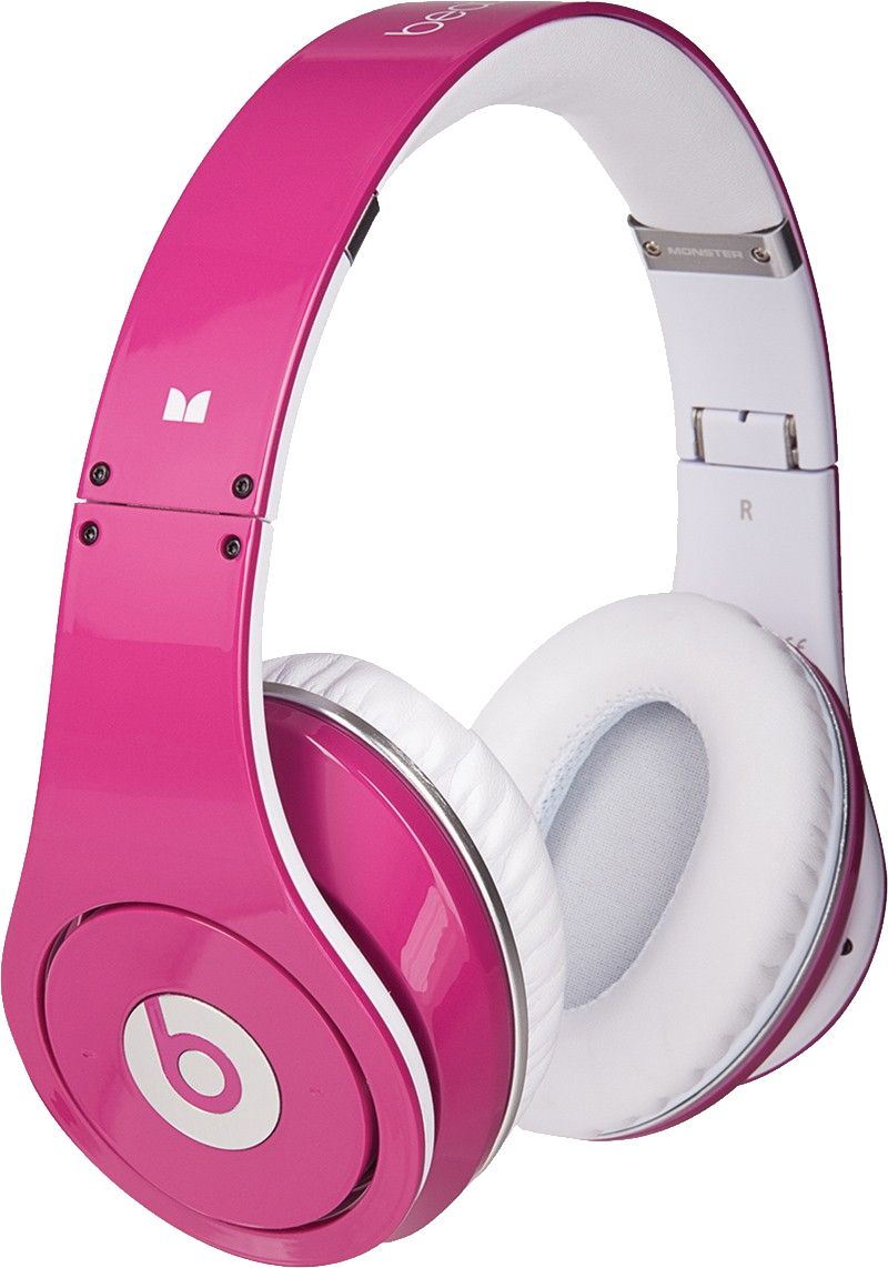 Pink headphones PNG image    图片编号:7654