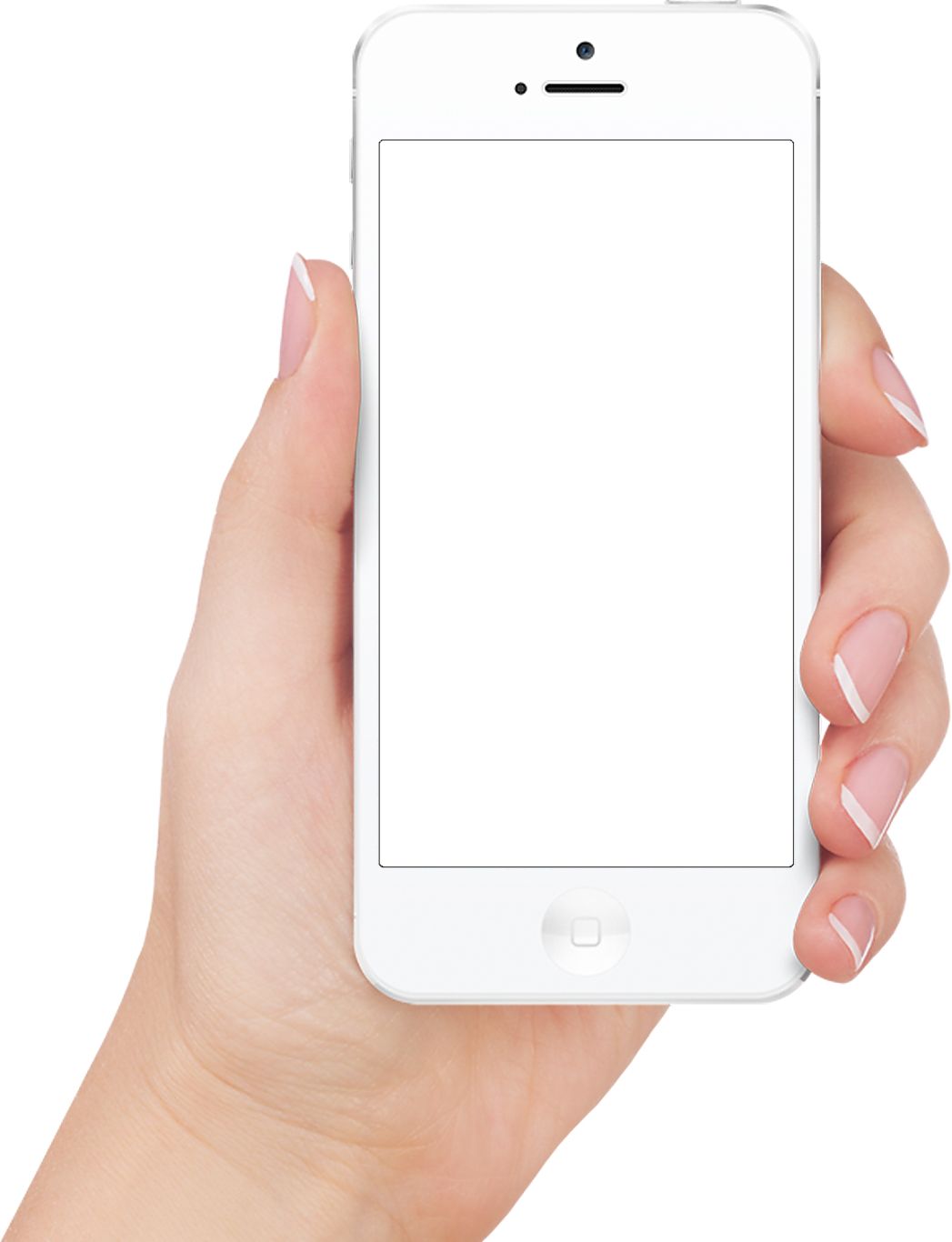 Apple iphone in hand transparent PNG image    图片编号:5743