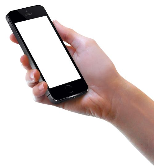 Phone in hand PNG    图片编号:49191