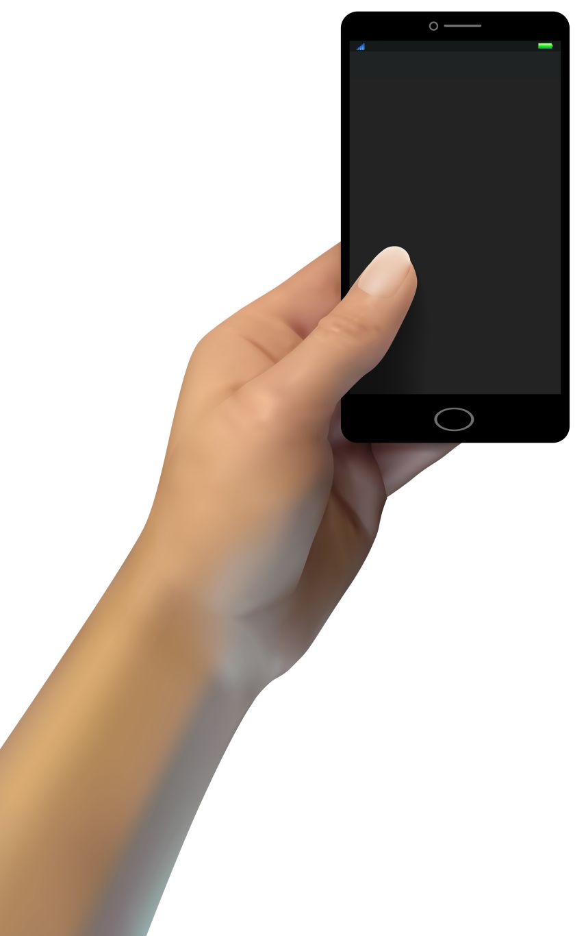 Phone in hand PNG    图片编号:49207