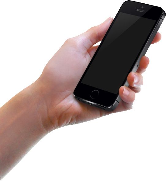 Phone in hand PNG    图片编号:49143