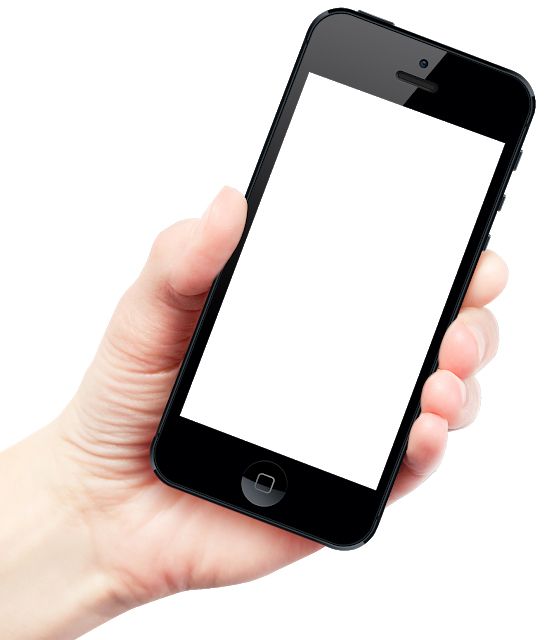 Smartphone in hand PNG    图片编号:101490