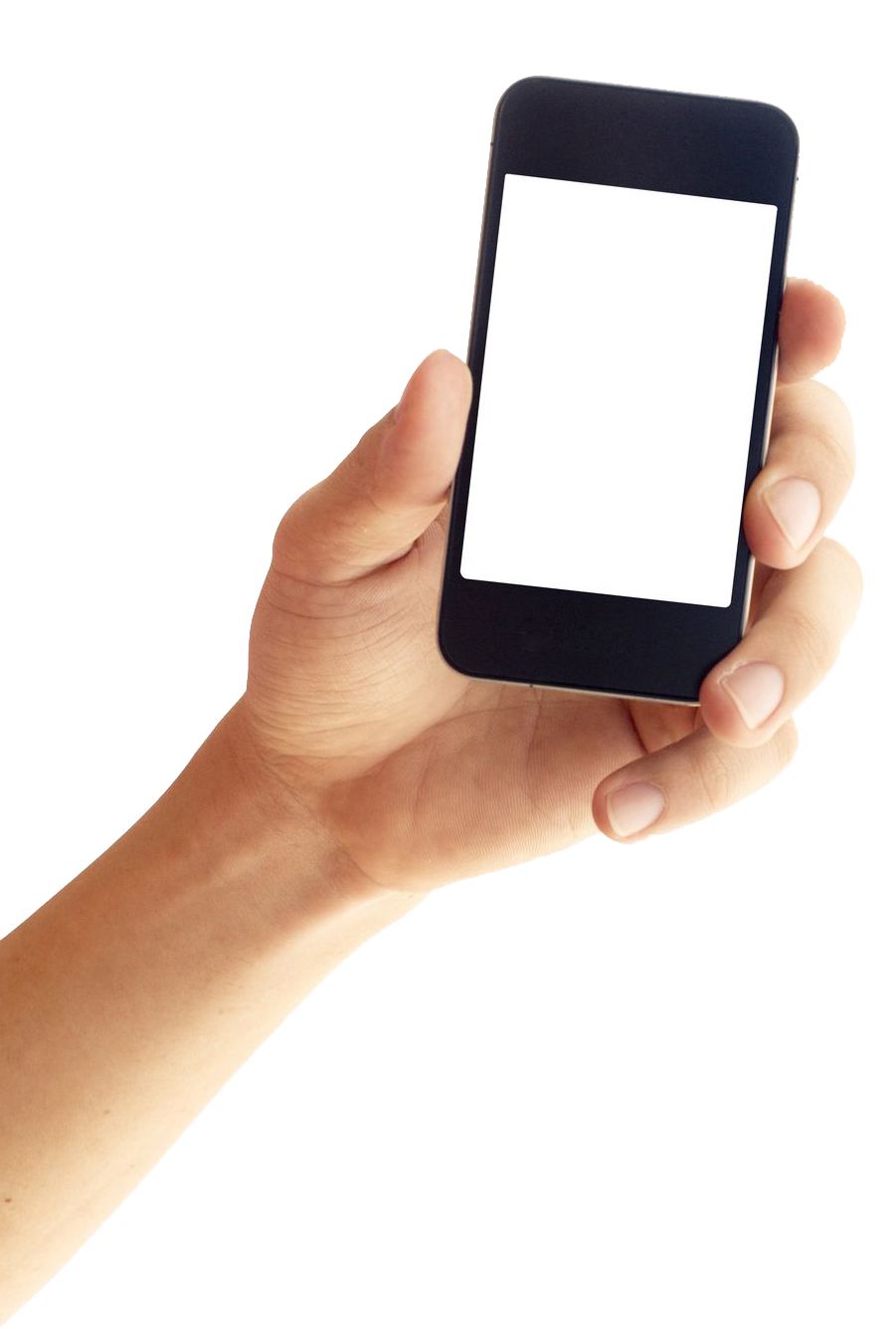 Smartphone in hand PNG image    图片编号:8502