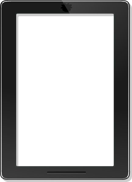 Transparent tablet PNG image    图片编号:8561