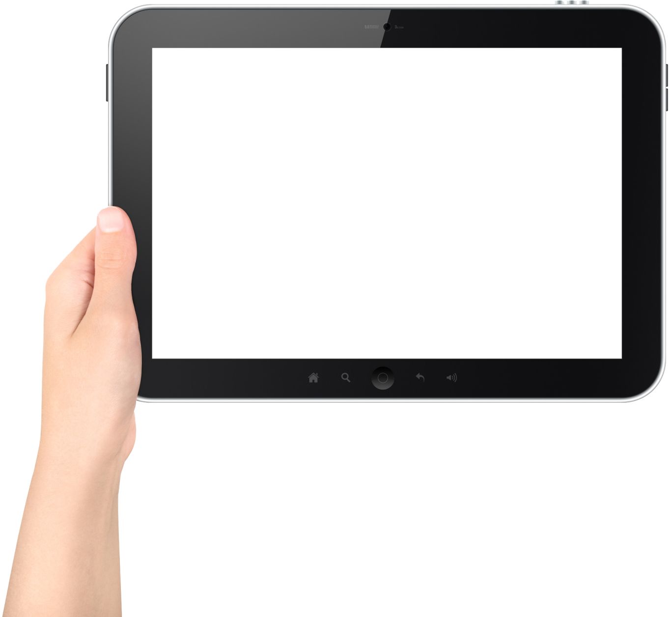 Tablet in hand PNG image    图片编号:8575