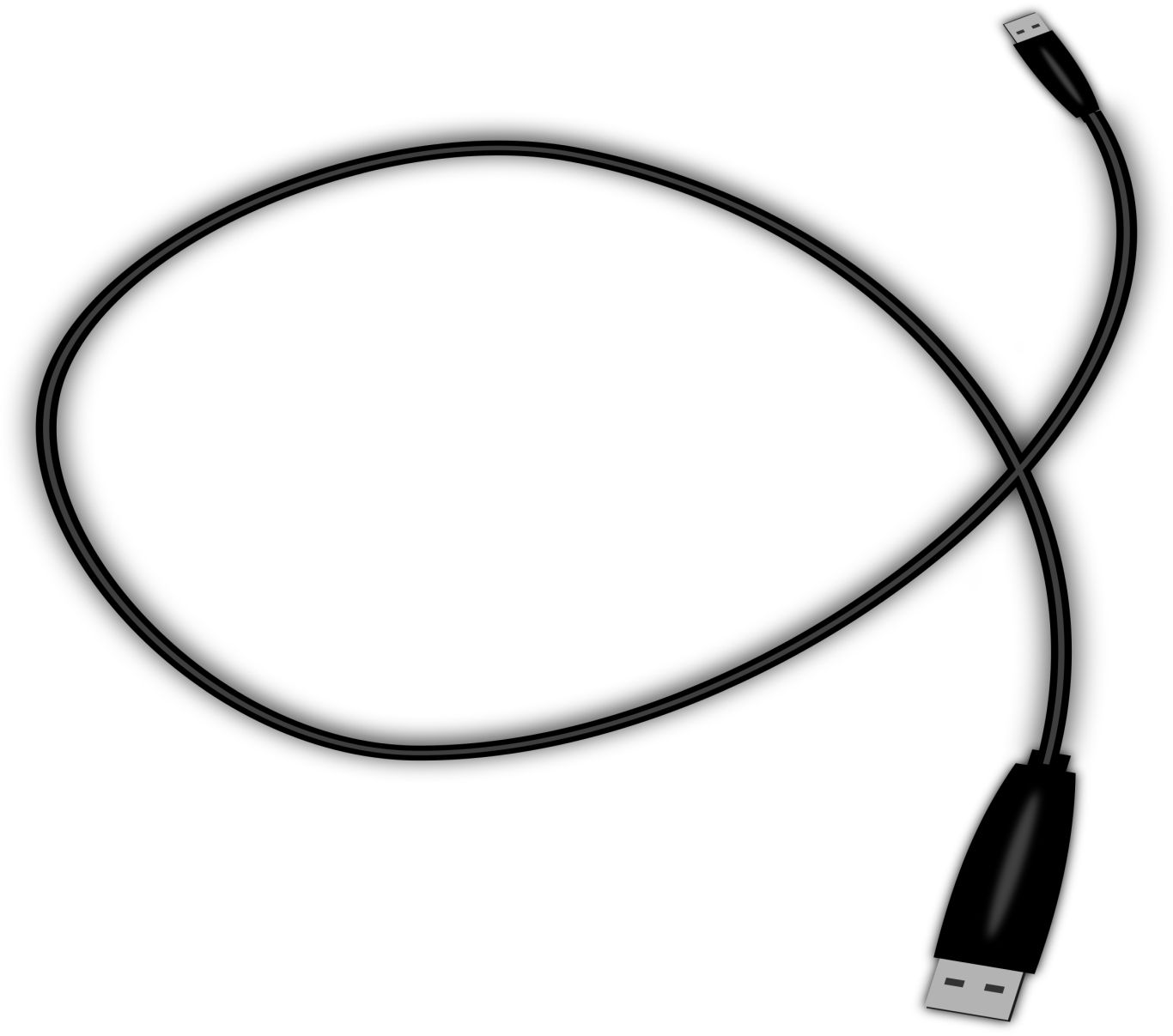 USB cable PNG    图片编号:105490