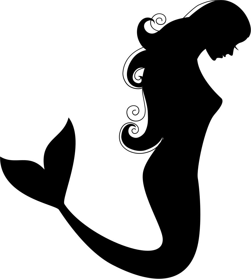 Mermaid siluete PNG    图片编号:58161