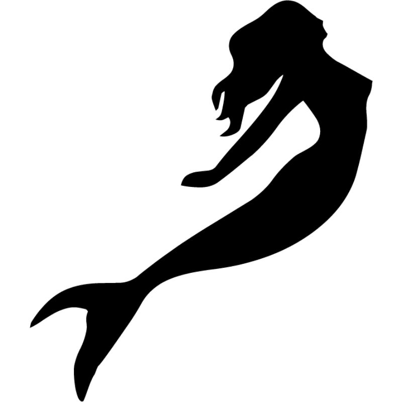 Mermaid siluete PNG    图片编号:58172