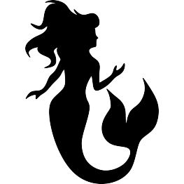 Mermaid siluete PNG    图片编号:58188