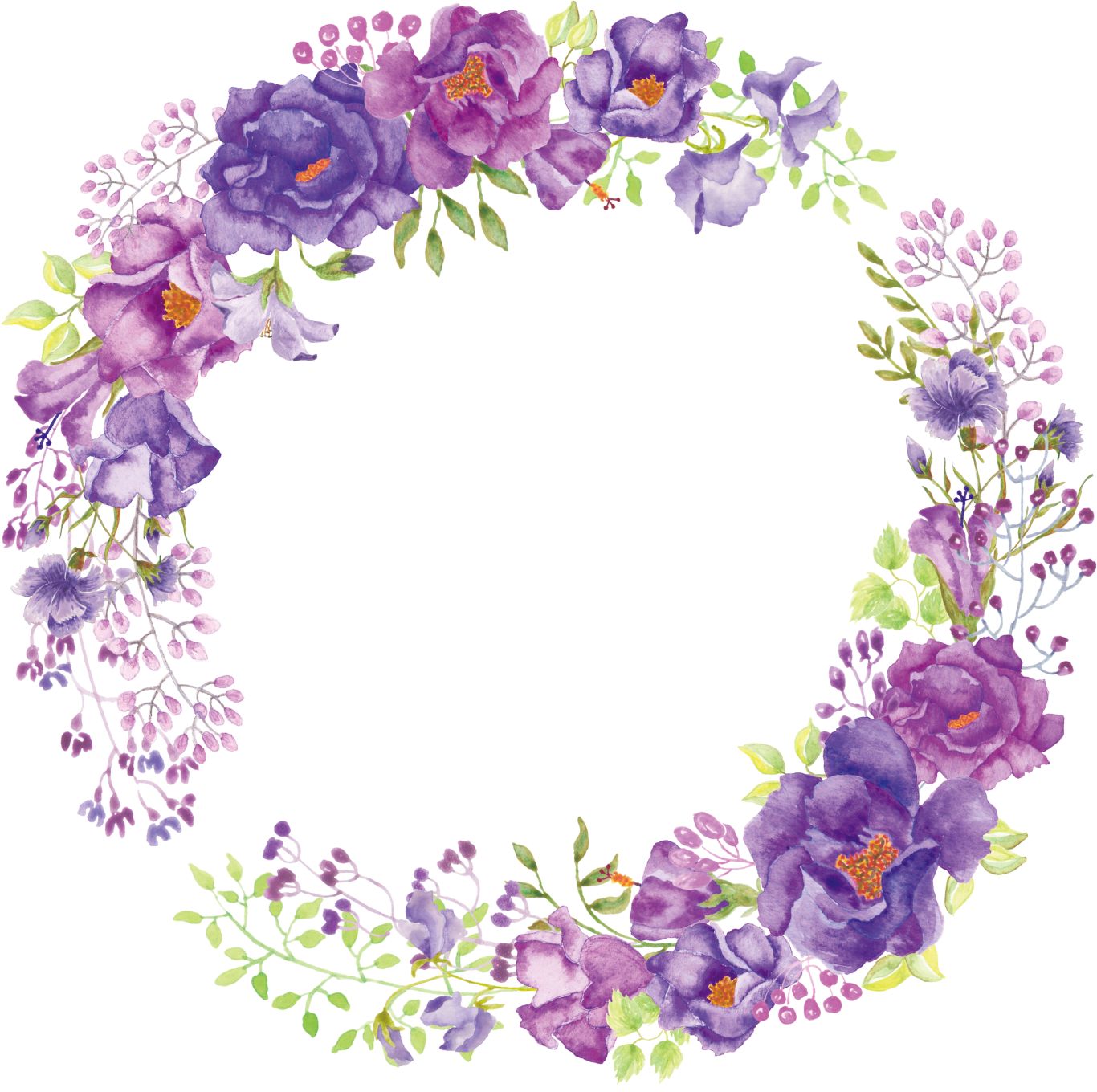 Floral frame PNG    图片编号:81127