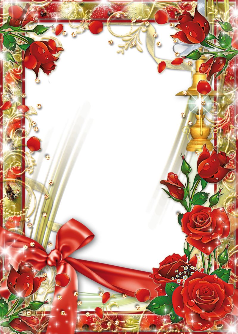 Floral frame PNG    图片编号:81024