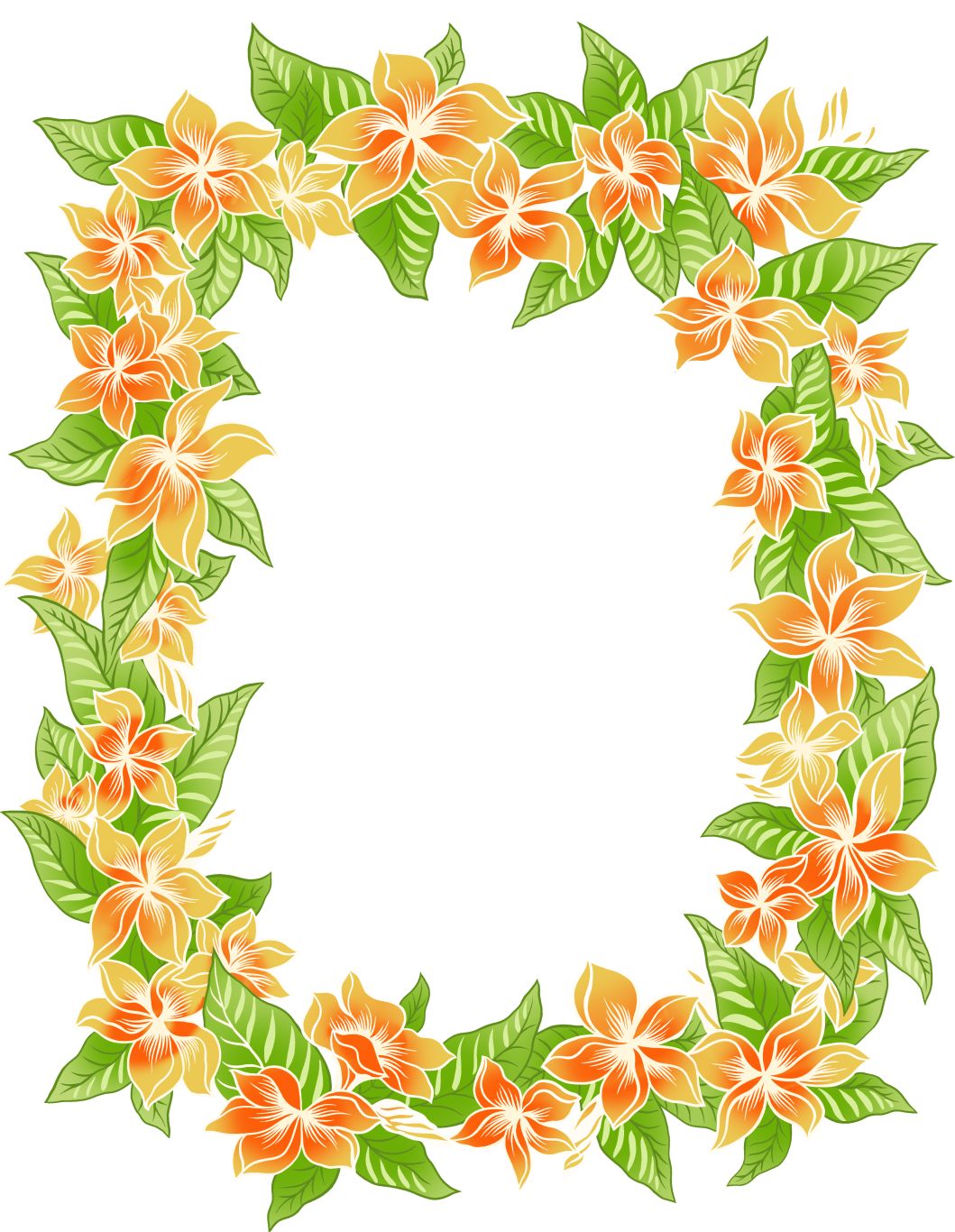 Floral frame PNG    图片编号:81153
